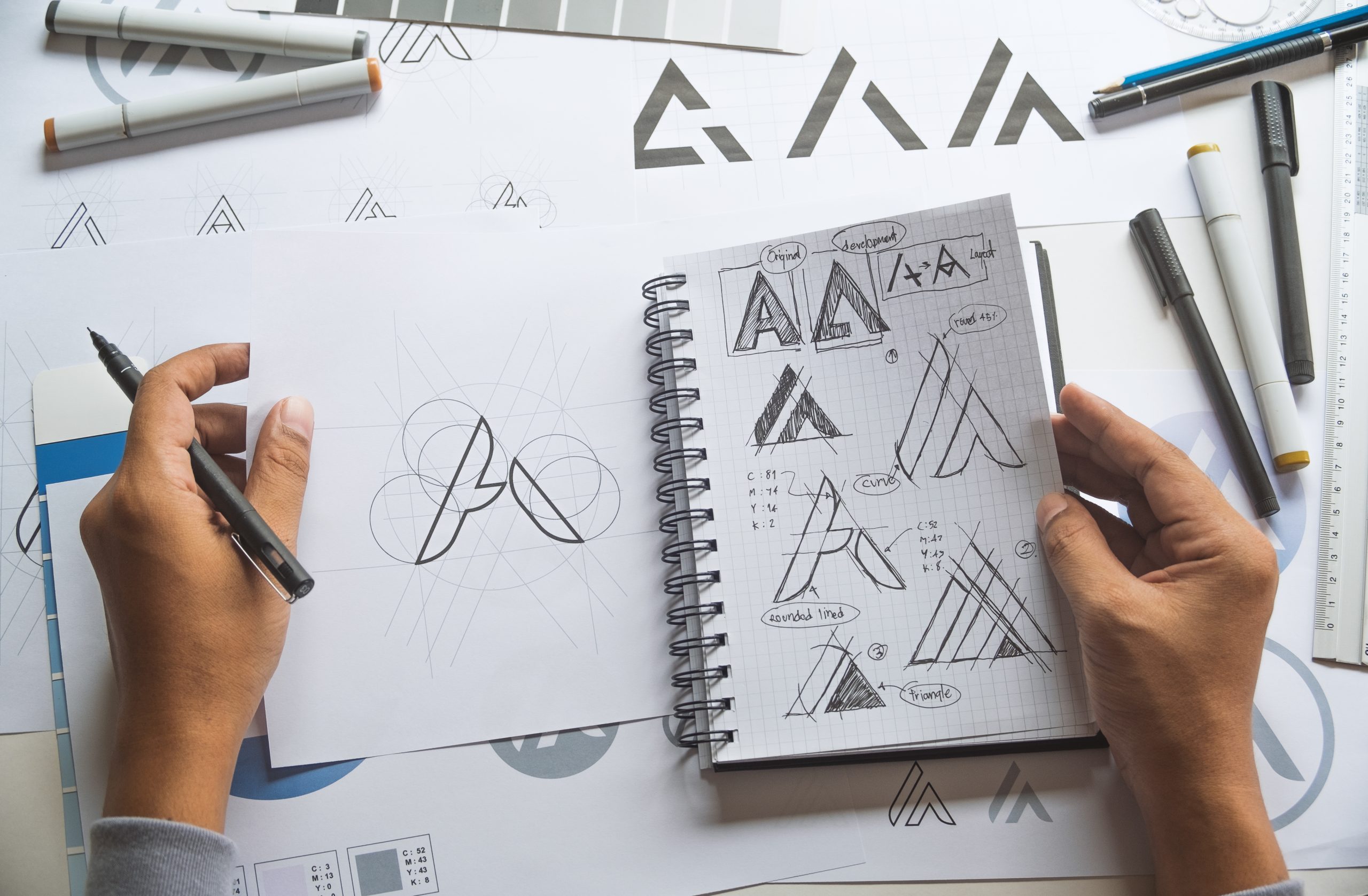 Graphic designer drawing sketch design creative Ideas draft Logo graphic designer haverhill Saffron Walden